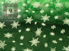 Флок снежинки на зеленом