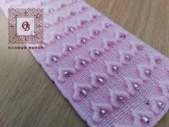 Резинка для пояса с люрексом РЛ-2 (розовая)