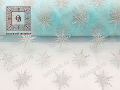 Снежинки блестящие СБО-12 (Серебро на ментоле)