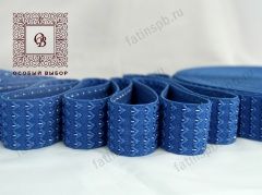 Резинка для пояса с люрексом РЛ-1 (синяя)