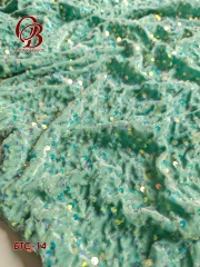 Бархат стрейч с пайетками БТС-14
