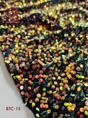 Бархат стрейч с пайетками БТС-15